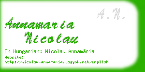 annamaria nicolau business card